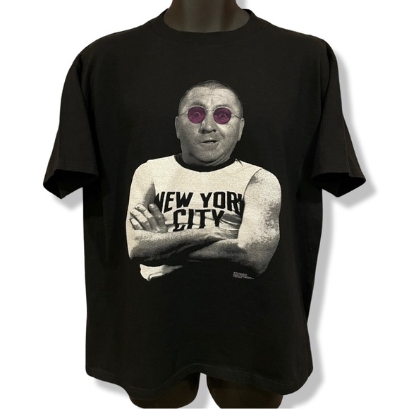 Vintage 1999 Three Stooges Beatles John Lennon Spoof T-Shirt - Picture 1 of 4